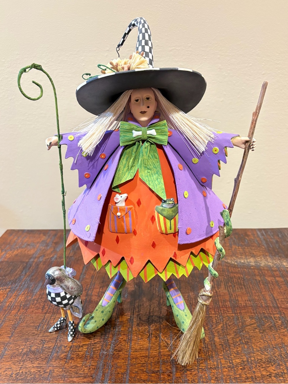 MacKenzie-Childs Patience Brewster Raggedy Witch Figurine/Sculpture Collectible